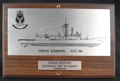 HMAS Darwin Plaque