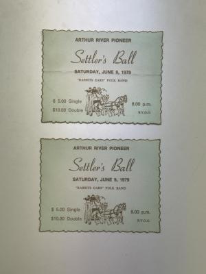 Tickets to the Settler's Ball