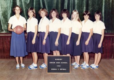 BSHS Kingia 2 Netball 1981