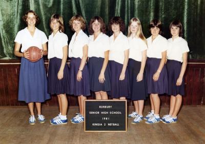 BSHS Kingia 2 Netball 1981