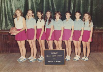 BSHS Kingia 5 Netball 1981