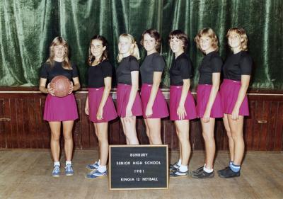 BSHS Kingia 12 Netball 1981