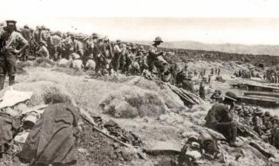 World War 1, Eastern Mediterranean, Gallipoli, Suvla, Water Queue, 1915