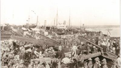 World war 1, Eastern Mediterranean, Gallipoli, Suvla, Embarkation, 1915