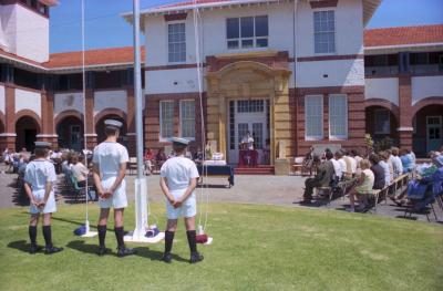 BSHS Navy Cadets At The 60th Anniversary Opening Address