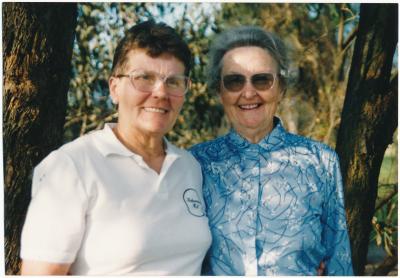 Mrs Audrey Perrier and Mrs Ruby Mullineax