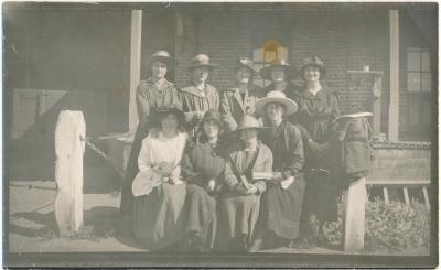 Ladies outside the Katanning Flour Mill