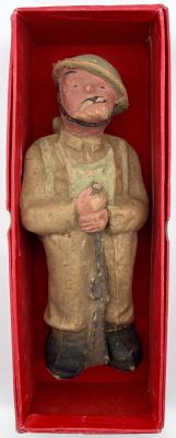 Bruce Bairnsfather 'Old Bill' moulded fibre figurine in original box