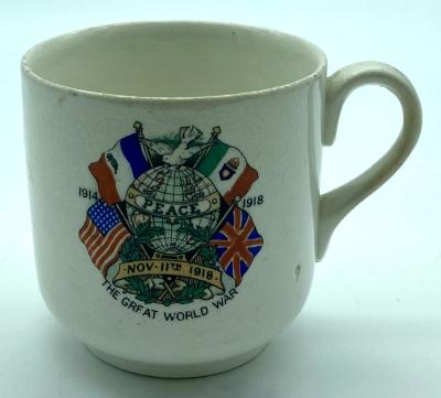 Peace Cup celebrating the end of the Great War