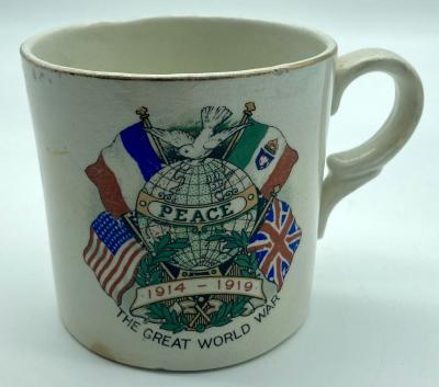 Peace Mug celebrating the end of the Great War 