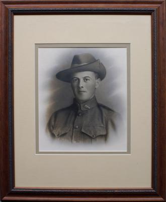 Large Wooden Framed Portrait Photograph of Lance Corporal John (Jack) STAPLETON, 5441