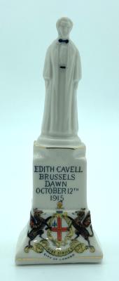 Arcadian China crested ware statue of Edith Cavell 