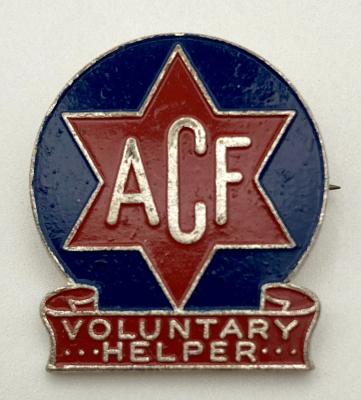 Australian Comforts Fund Voluntary Helper badge