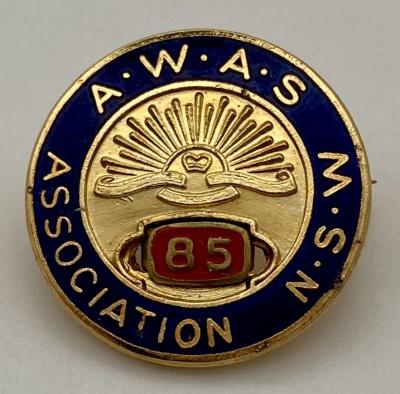 Australian Women's Army Service (A.W.A.S.) Association N.S.W. badge