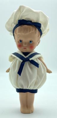 German bisque sailor doll - boy