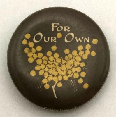 'Wattle Day' fundraising button 1916 - small size