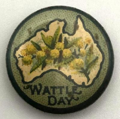 'Wattle Day' fundraising button 1918 - small size