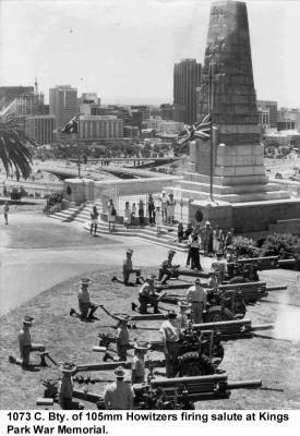 Post 1945, Western Australia, Perth, State War Memorial, 7 Field Battery RAA