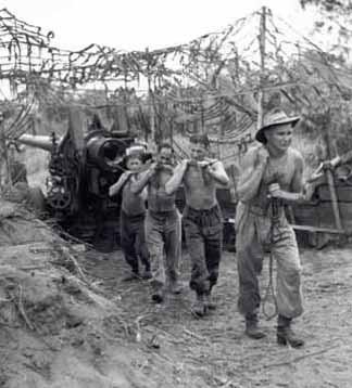 World War 2, South West Pacific, New Guinea, 2/3 Field Regiment, 1945