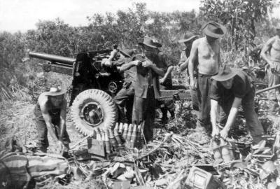 World War 2, South West Pacific, Tarakan, 2/7 Field Regiment, 1945