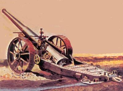 World War 1, Western Front, France, 6 inch Mk 19 Gun