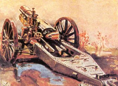 World War 1, Western Front, France, 6inch BL Howitzer