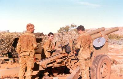 Post 1945, Western Australia, Exmouth, FREY, GRAHAM, LISMANIS, 7 Field Battery, 1989