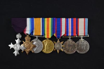 First World War Medal Group belonging to Ernest James DAVIES