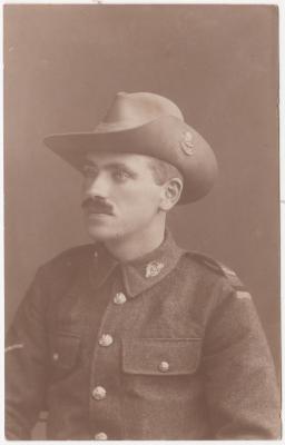 Black and White Photograph of Ernest James DAVIES in Uniform