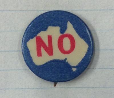 World War 1, Australia, Home Front, Conscription Referenda, "No" Button