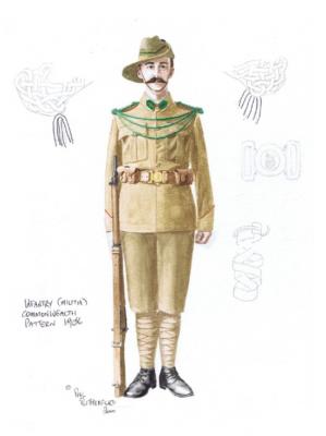 Pre 1914, Western Australia, Militia Infantry, 1906