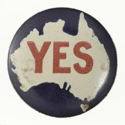 World War 1, Australia, Home Front, Conscription Referenda, "Yes" Button