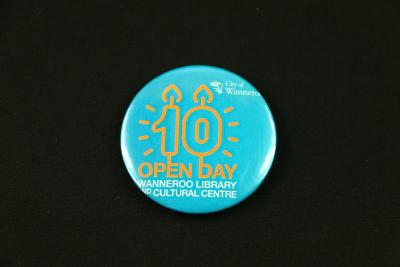 Wanneroo Library and Cultural Centre 10th Anniversary Badge