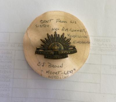 Rising Sun Collar Badge