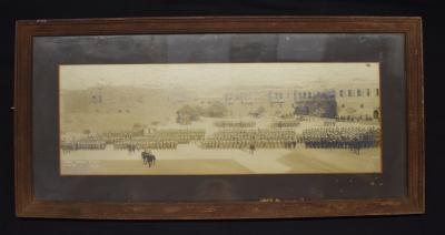 Framed Black and White Photograph of 28th Battalion in Egypt 1915 