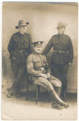 Horace Tyler with friends France 1918