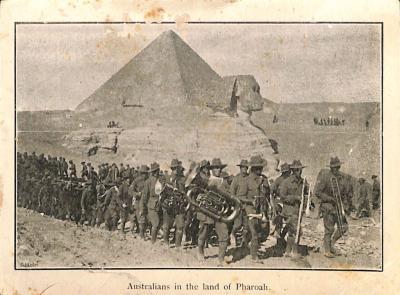 World War 1, Egypt, Postcard, 636 BRODRIBB, 11 Battalion AIF, 1915