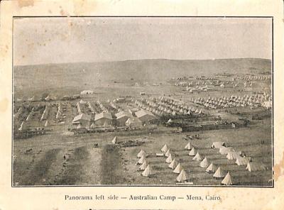 World War 1, Egypt, Postcard, 636 BRODRIBB, 11 Battalion AIF, 1915