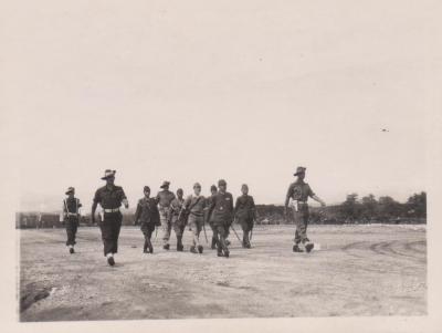 Photograph of the Japanese surrender to Australia on 13 September 1945.