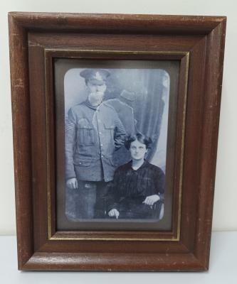 Framed photograph - Thomas & Clara Peaker