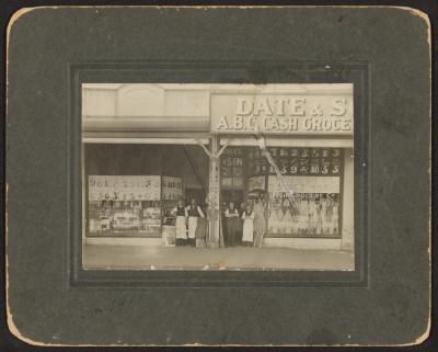 PHOTOGRAPH: DATE & SON CASH GROCER, ROKEBY ROAD, 1913