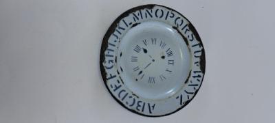 tin enamel child's plate  