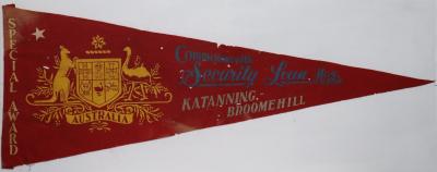 Special Award Pennant for Security Loan