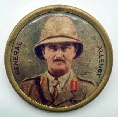 WWI fundraising button featuring the portrait of General Allenby
