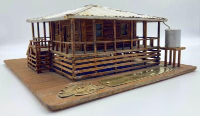 Timber and metal model house - Tel el Saba 1917