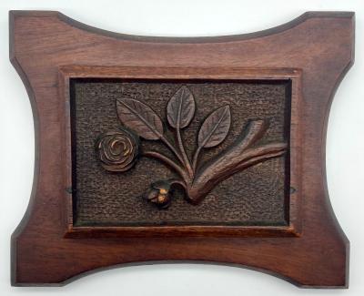 WWI Trench art carving made by William Wiper, Royal Engineers