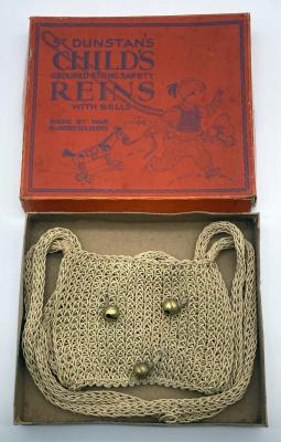 St. Dunstan's Child's Reins with Bells made by war blinded soldiers