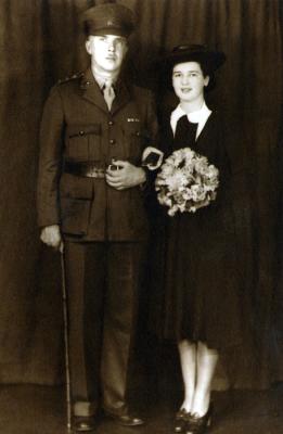 Dr Alfred And Lesley Johnston On Wedding Day