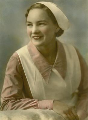 Joy Mumme In Claremont Mental Hospital Nurses Uniform