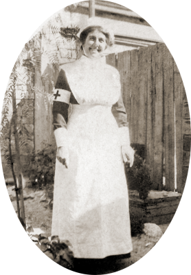Elizabeth Sheppard In World War I Masseuse Uniform